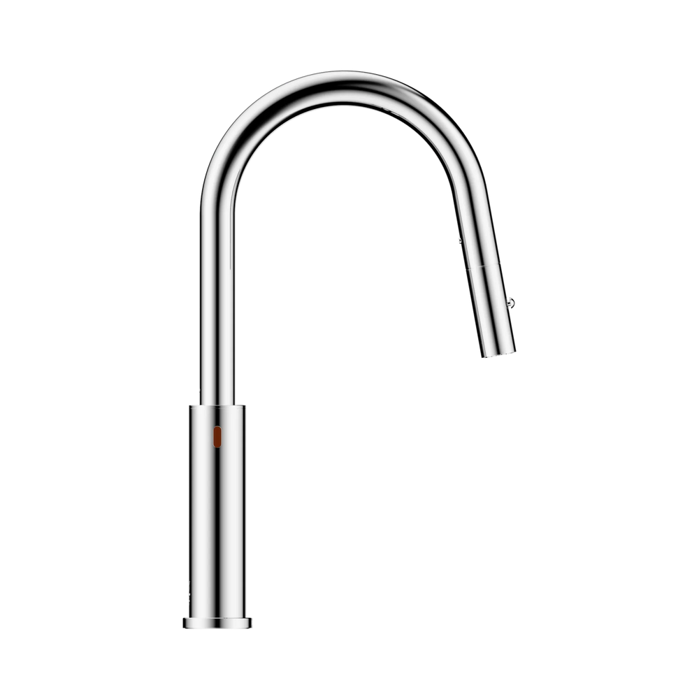 NERO MECCA SMART SENSOR PULL OUT KITCHEN MIXER 438MM CHROME