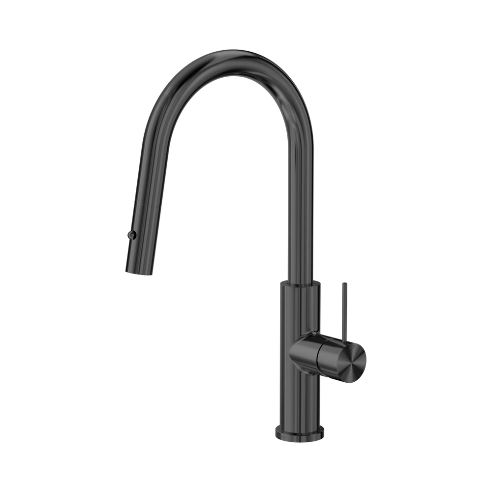 NERO MECCA SMART SENSOR PULL OUT KITCHEN MIXER 438MM GUN METAL