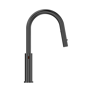 NERO MECCA SMART SENSOR PULL OUT KITCHEN MIXER 438MM GUN METAL