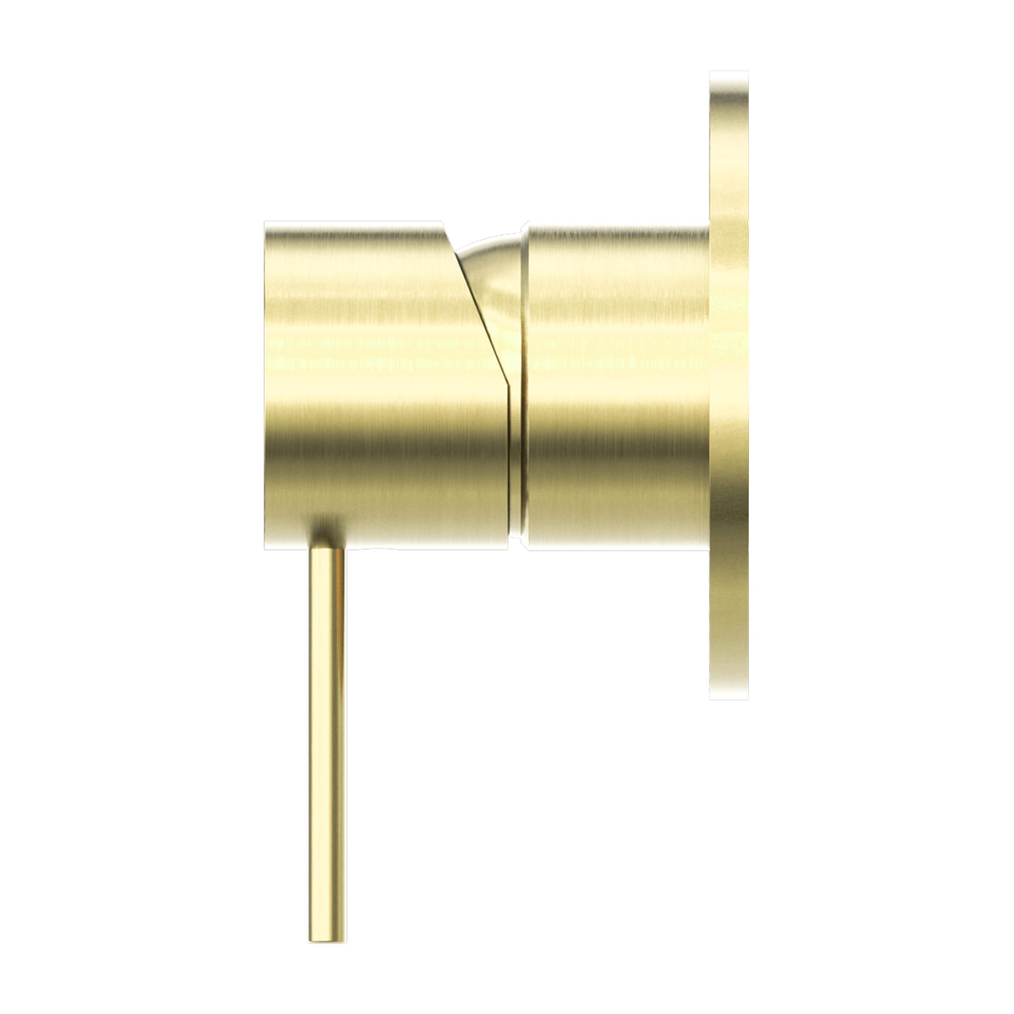 NERO MECCA SHOWER MIXER 80MM PLATE BRUSHED GOLD