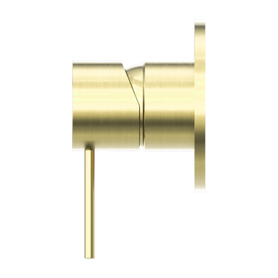 NERO MECCA SHOWER MIXER PLATE BRUSHED GOLD