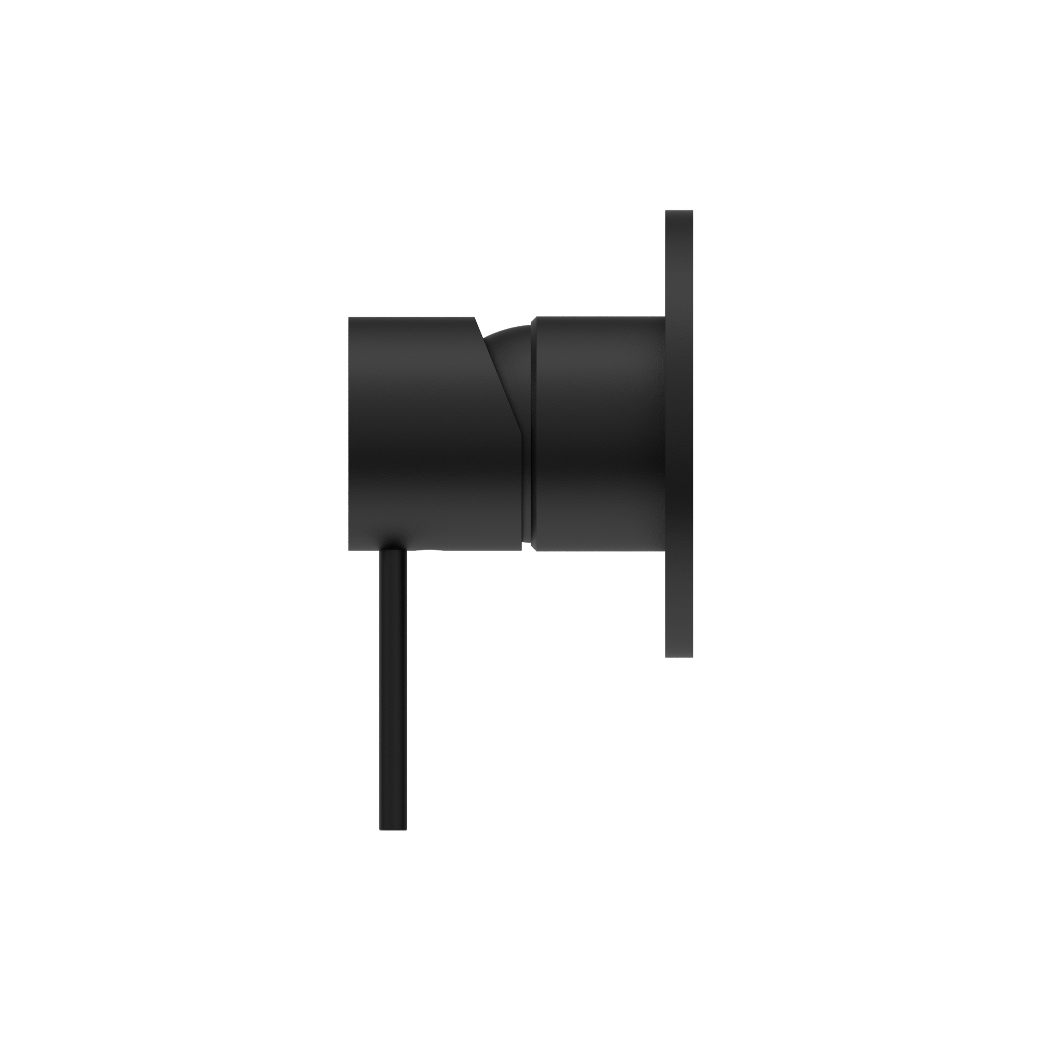 NERO MECCA SHOWER MIXER 80MM PLATE MATTE BLACK