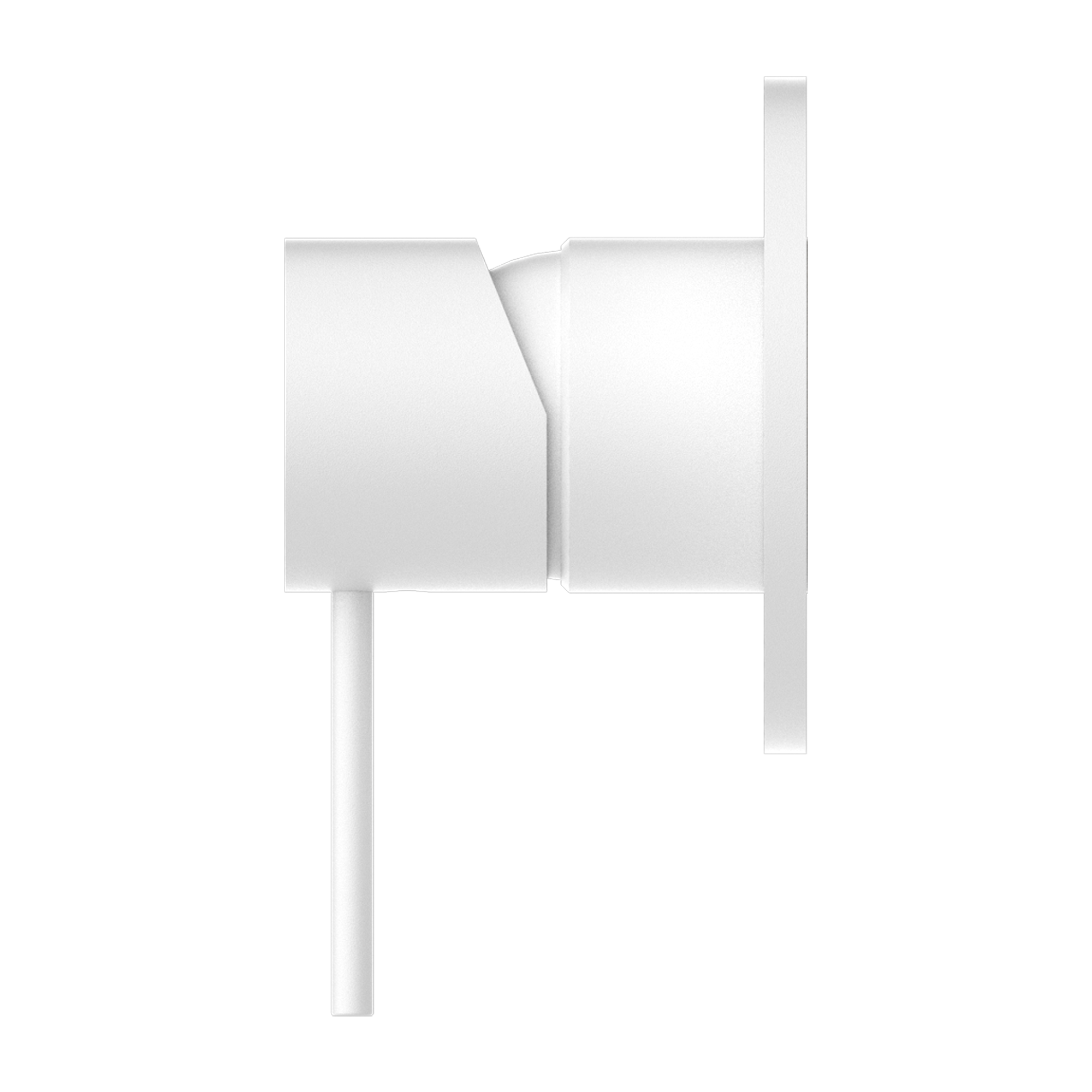 NERO MECCA SHOWER MIXER PLATE MATTE WHITE