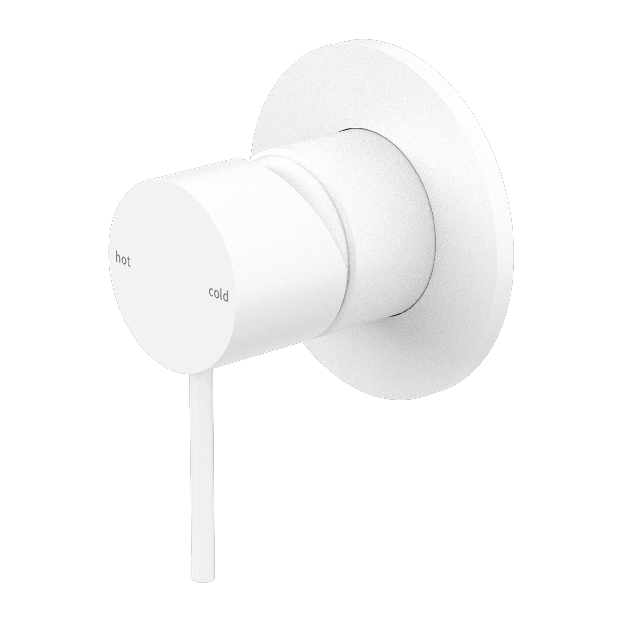 NERO MECCA SHOWER MIXER PLATE MATTE WHITE