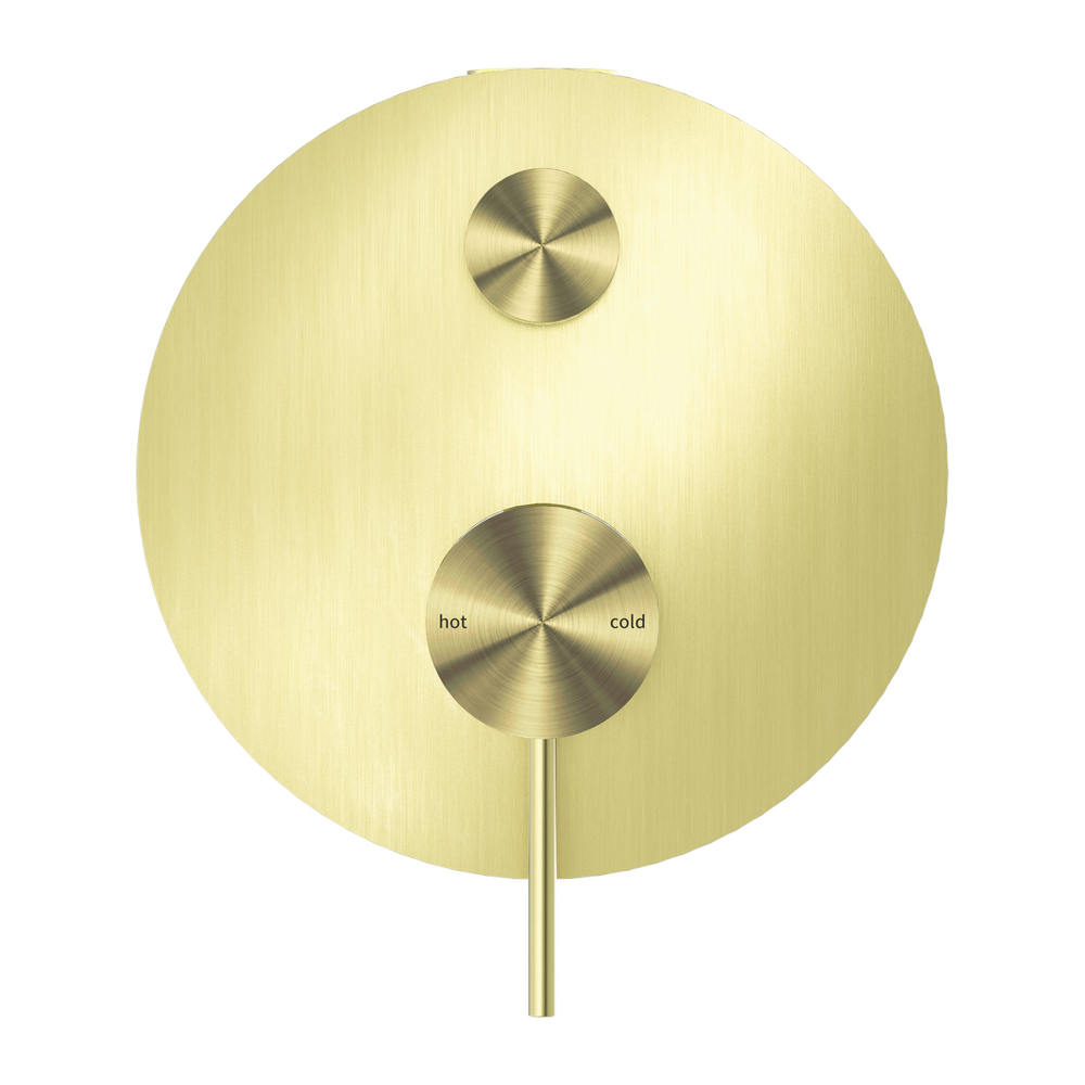 NERO MECCA SHOWER MIXER WITH DIVERTER BRUSHED GOLD