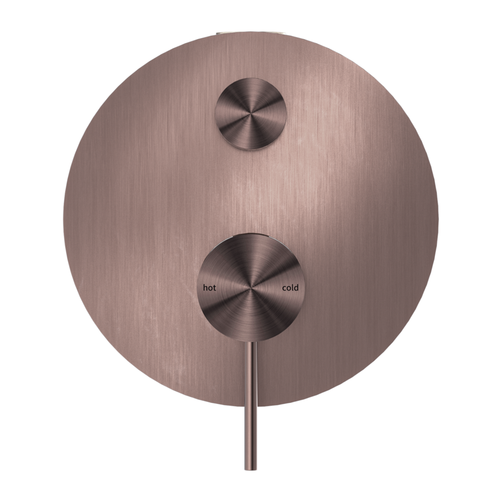 NERO MECCA SHOWER MIXER WITH DIVERTOR 130MM BRUSHED BRONZE
