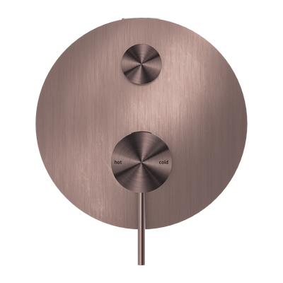 NERO MECCA SHOWER MIXER WITH DIVERTER BRUSHED BRONZE