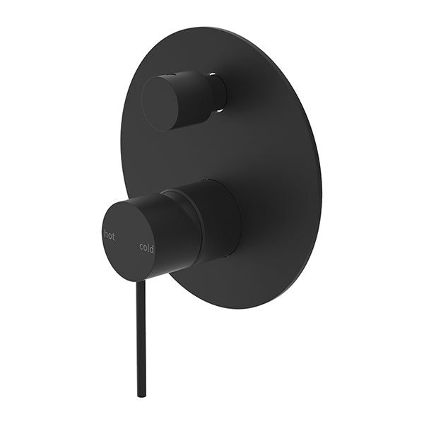 NERO MECCA SHOWER MIXER WITH DIVERTOR 130MM MATTE BLACK