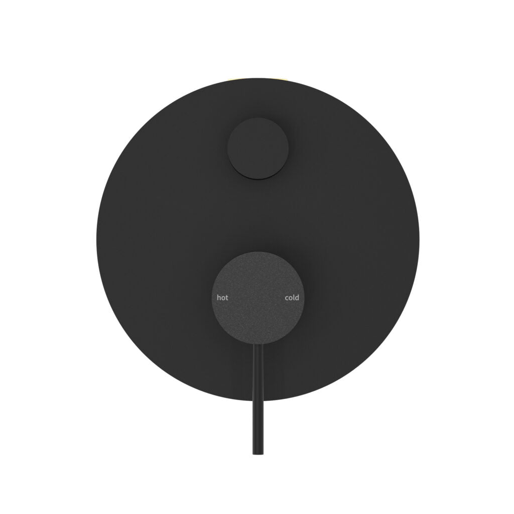 NERO MECCA SHOWER MIXER WITH DIVERTOR 130MM MATTE BLACK