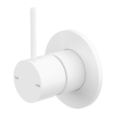 NERO MECCA HANDLE UP SHOWER MIXER MATTE WHITE
