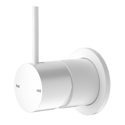 NERO MECCA HANDLE UP SHOWER MIXER MATTE WHITE