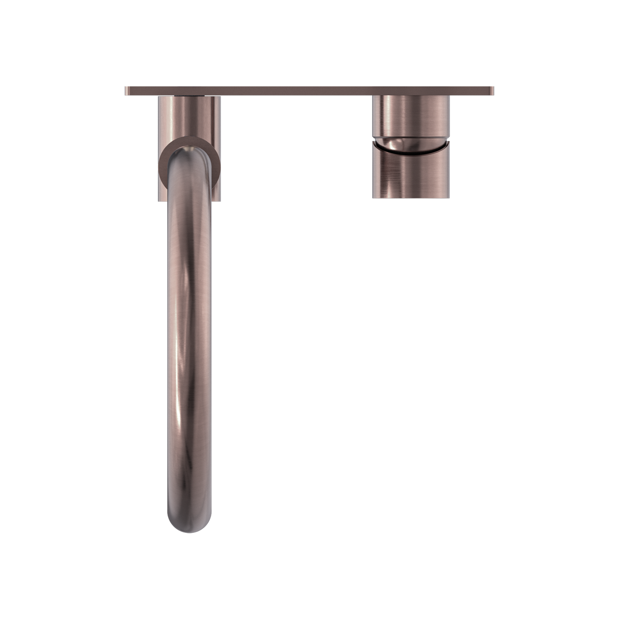 NERO MECCA WALL BASIN/ BATH MIXER SWIVEL SPOUT BRUSHED BRONZE