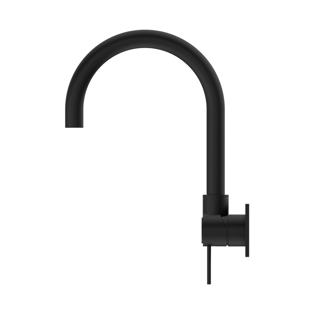 NERO MECCA WALL BASIN/BATH MIXER SWIVEL SPOUT MATTE BLACK