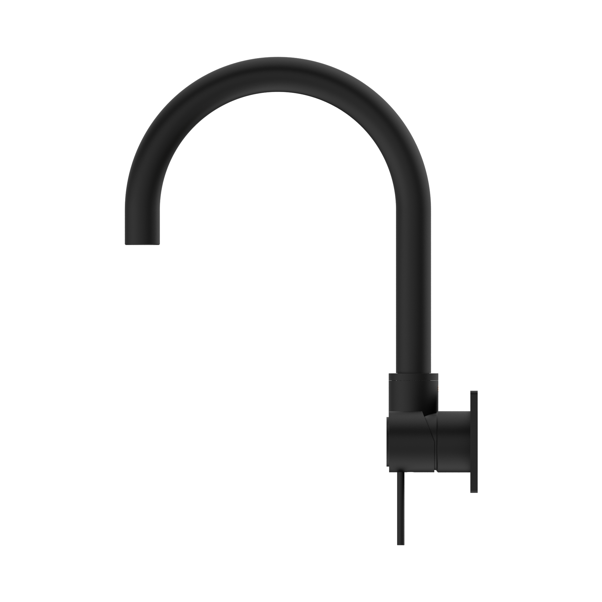 NERO MECCA WALL BASIN/BATH MIXER SWIVEL SPOUT MATTE BLACK