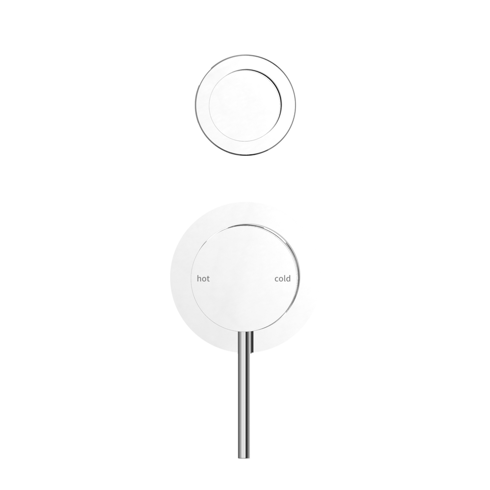 NERO MECCA SHOWER MIXER WITH DIVERTER SEPARATE BACK PLATE CHROME