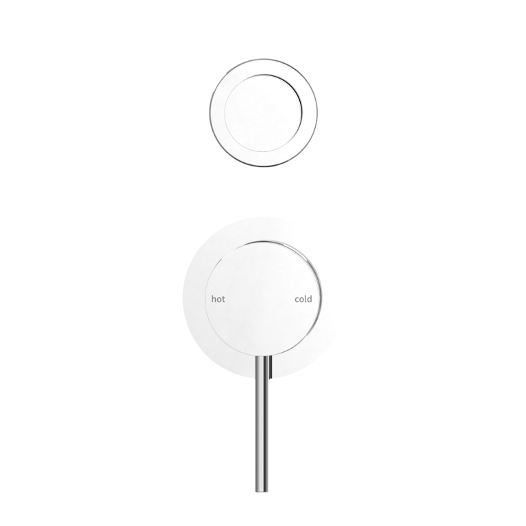 NERO MECCA SHOWER MIXER WITH DIVERTOR SEPARATE BACK PLATE CHROME