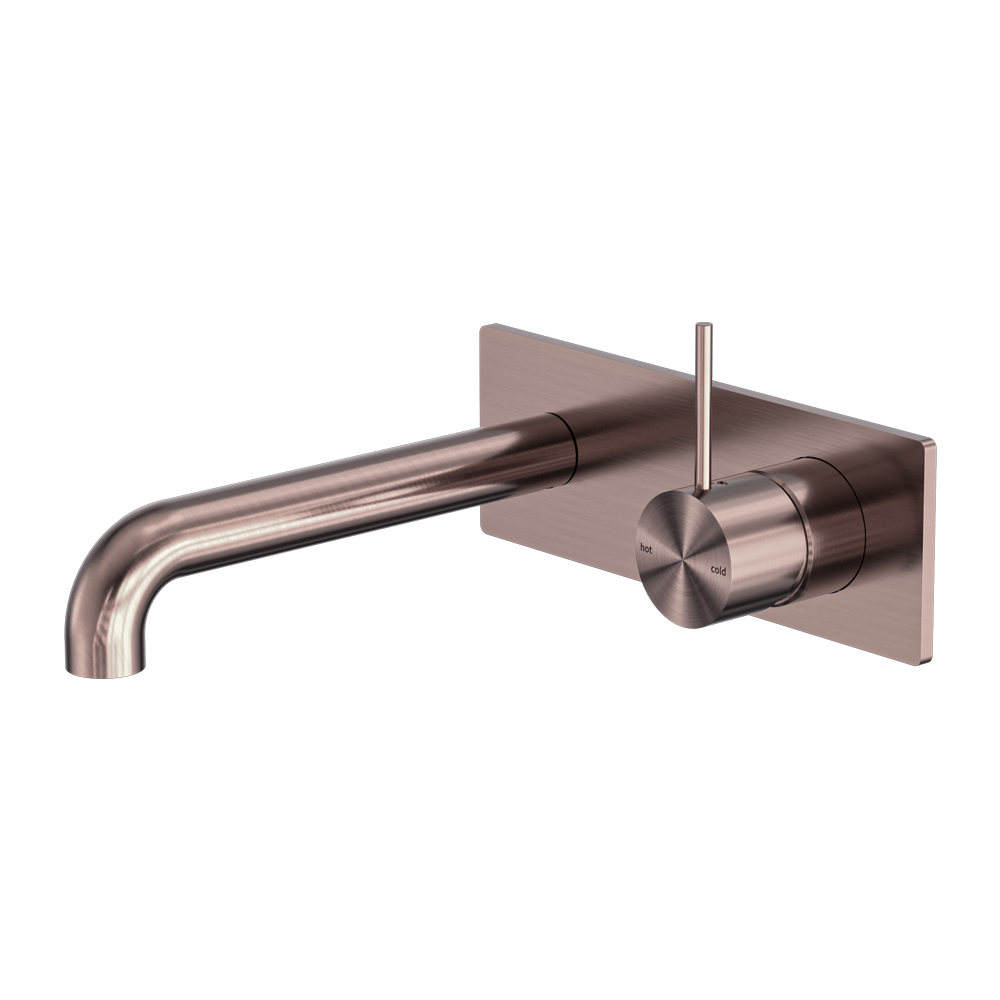 NERO MECCA WALL BASIN/ BATH MIXER HANDLE UP BRUSHED BRONZE (AVAILABLE IN 120MM,160MM,185MM, 230MM AND 260MM)