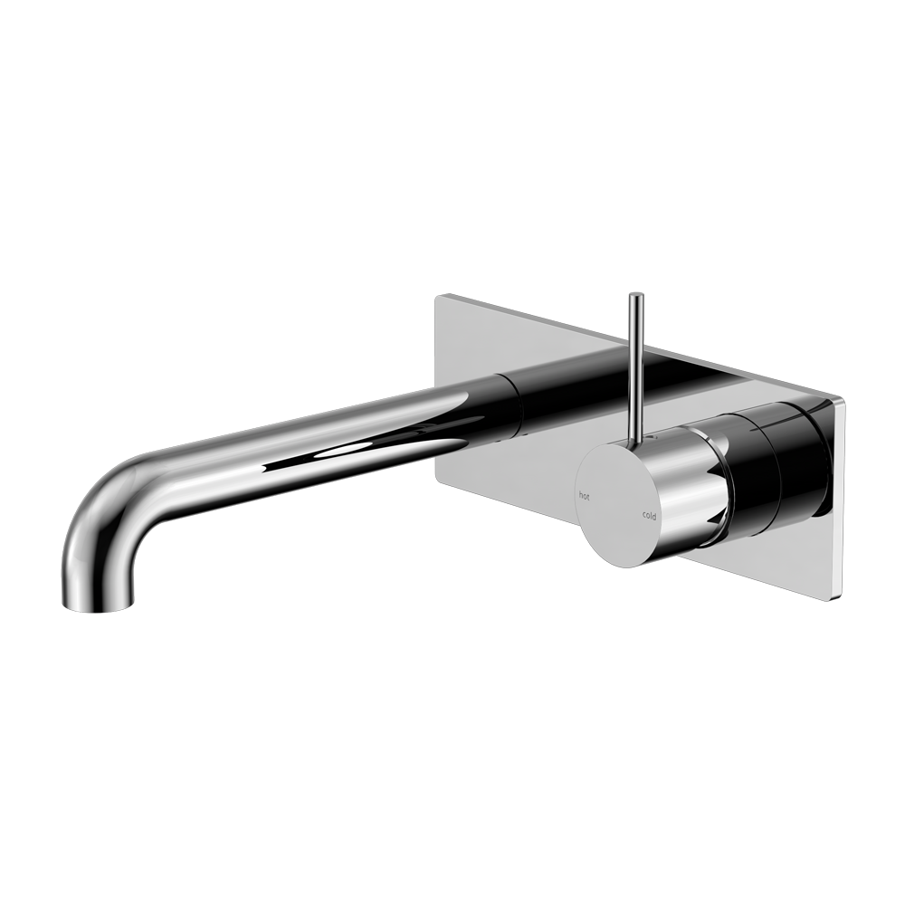 NERO MECCA WALL BASIN/BATH MIXER HANDLE UP CHROME  (AVAILABLE IN 120MM,160MM,185MM, 230MM AND 260MM)