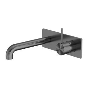 NERO MECCA WALL BASIN/BATH MIXER HANDLE UP GUN METAL (AVAILABLE IN 120MM,160MM,185MM, 230MM AND 260MM)