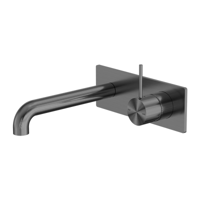 NERO MECCA WALL BASIN/BATH MIXER HANDLE UP GUN METAL (AVAILABLE IN 120MM,160MM,185MM, 230MM AND 260MM)