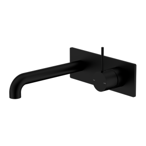 NERO MECCA WALL BASIN/ BATH MIXER HANDLE UP MATTE BLACK  (AVAILABLE IN 120MM,160MM,185MM, 230MM AND 260MM)