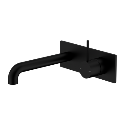 NERO MECCA WALL BASIN/ BATH MIXER HANDLE UP MATTE BLACK  (AVAILABLE IN 120MM,160MM,185MM, 230MM AND 260MM)