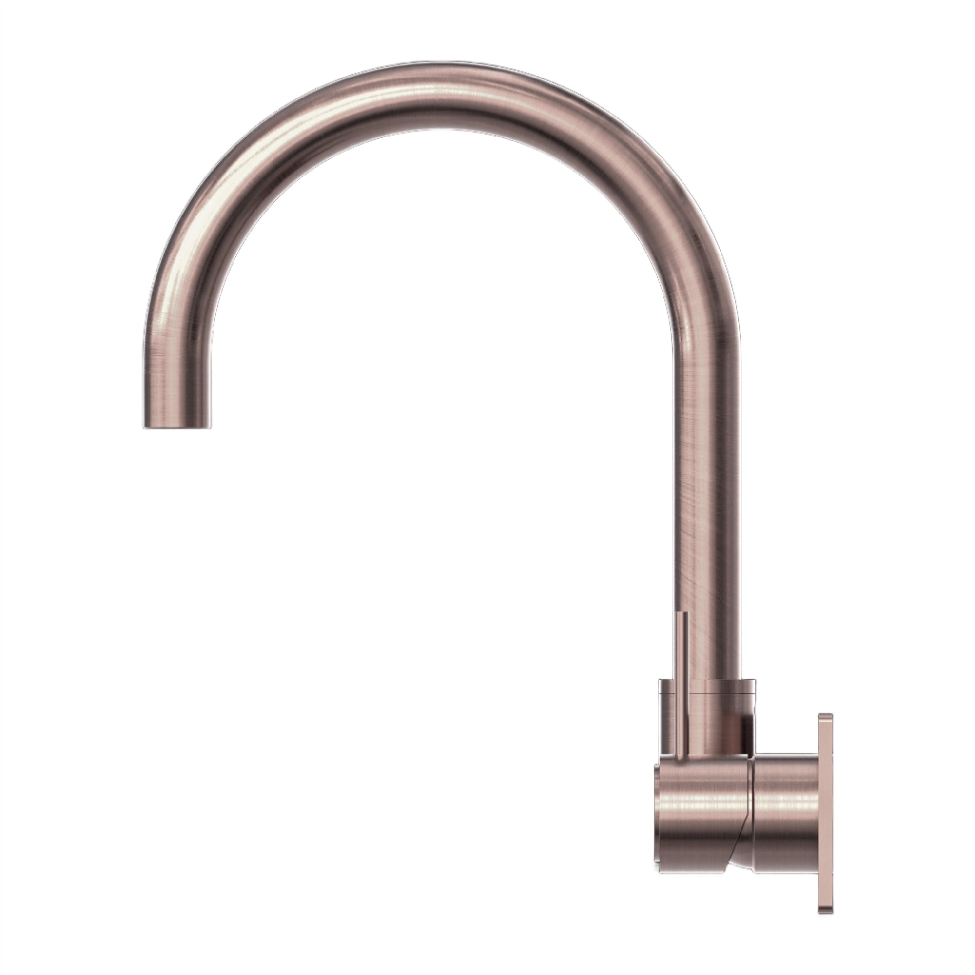 NERO MECCA WALL BASIN/ BATH MIXER SWIVEL SPOUT HANDLE UP BRUSHED BRONZE