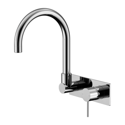 NERO MECCA SWIVEL SPOUT WALL BASIN/BATH MIXER  CHROME