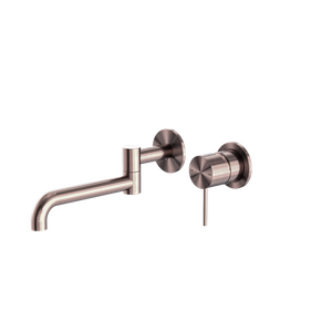 NERO MECCA WALL BASIN / BATH MIXER SWIVEL SPOUT BRUSHED BRONZE