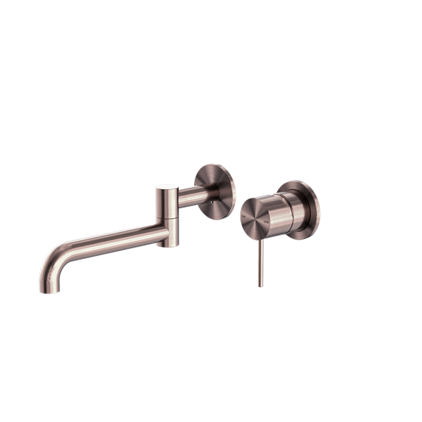 NERO MECCA WALL BASIN/BATH MIXER SWIVEL SPOUT BRUSHED BRONZE