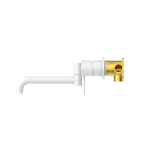 NERO MECCA WALL BASIN / BATH MIXER SWIVEL SPOUT MATTE WHITE