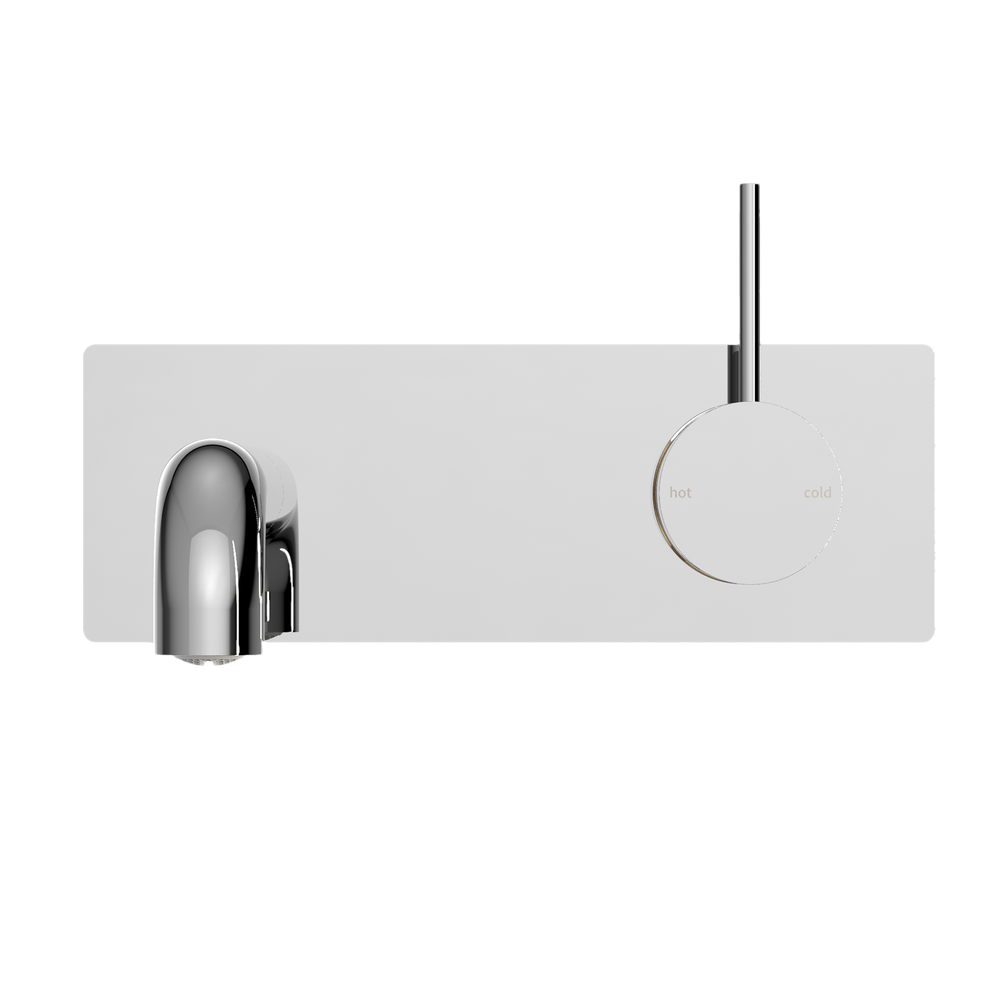 NERO MECCA WALL BASIN/BATH MIXER HANDLE UP CHROME  (AVAILABLE IN 120MM,160MM,185MM, 230MM AND 260MM)