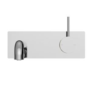 NERO MECCA WALL BASIN/BATH MIXER HANDLE UP CHROME  (AVAILABLE IN 120MM,160MM,185MM, 230MM AND 260MM)