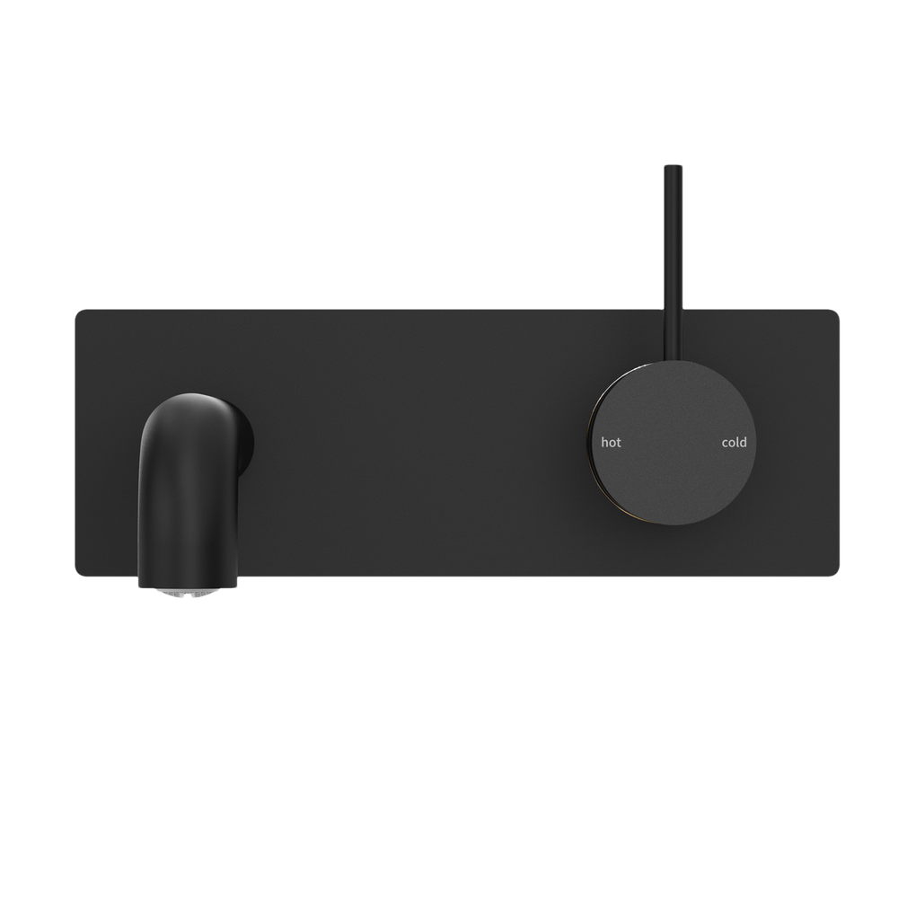 NERO MECCA WALL BASIN/ BATH MIXER HANDLE UP MATTE BLACK  (AVAILABLE IN 120MM,160MM,185MM, 230MM AND 260MM)