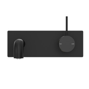 NERO MECCA WALL BASIN/ BATH MIXER HANDLE UP MATTE BLACK  (AVAILABLE IN 120MM,160MM,185MM, 230MM AND 260MM)