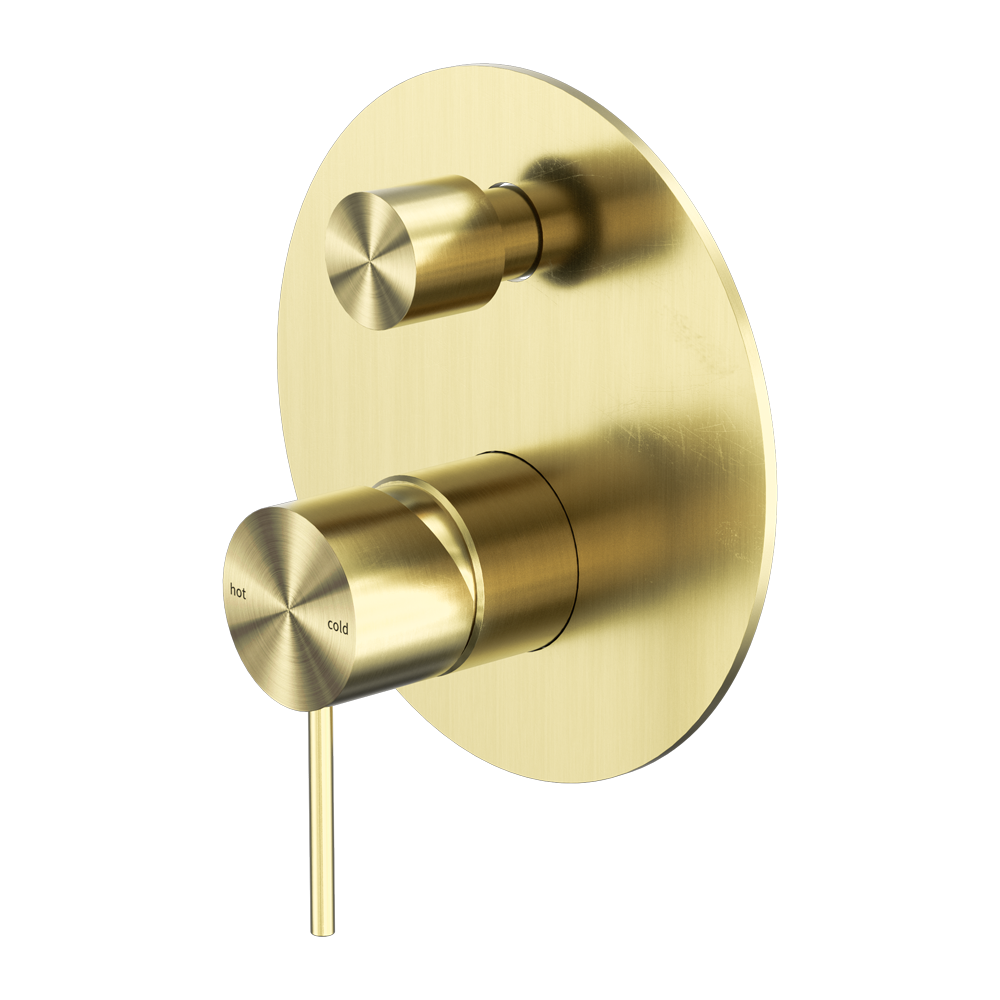 NERO MECCA SHOWER MIXER WITH DIVERTOR BRUSHED GOLD