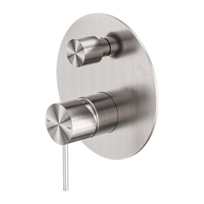 NERO MECCA SHOWER MIXER WITH DIVERTER BRUSHED NICKEL