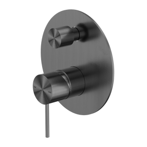 NERO MECCA SHOWER MIXER WITH DIVERTER GUN METAL