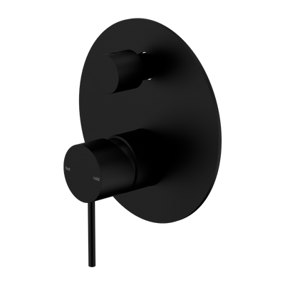 NERO MECCA SHOWER MIXER WITH DIVERTER MATTE BLACK