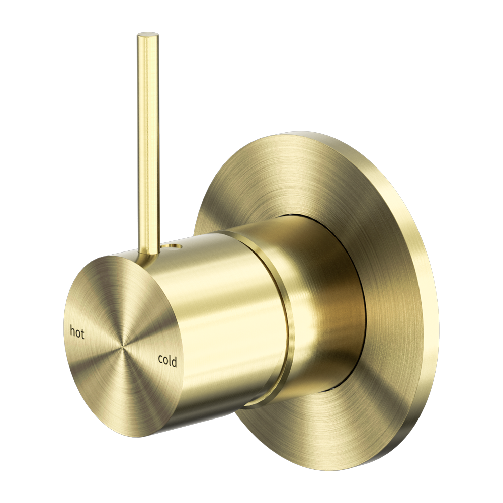 NERO MECCA SHOWER MIXER HANDLE UP BRUSHED GOLD