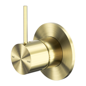 NERO MECCA SHOWER MIXER HANDLE UP BRUSHED GOLD