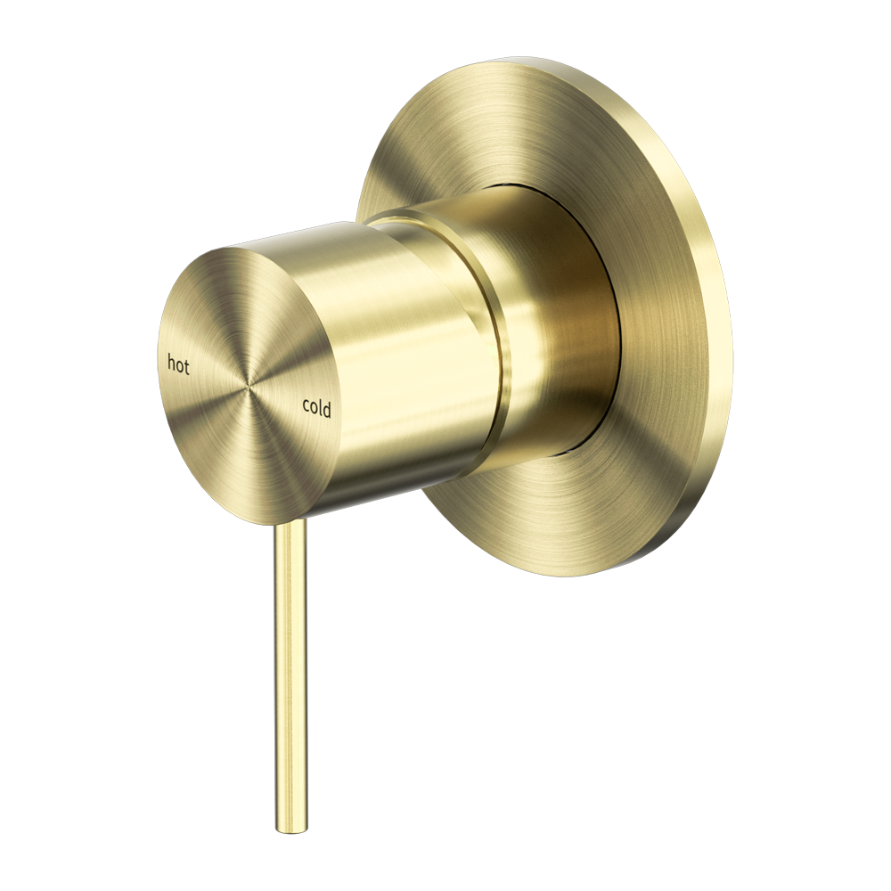 NERO MECCA SHOWER MIXER PLATE BRUSHED GOLD