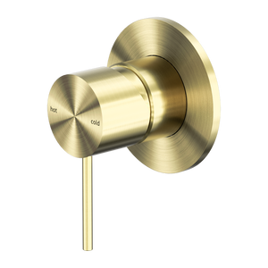 NERO MECCA SHOWER MIXER PLATE BRUSHED GOLD