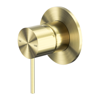 NERO MECCA SHOWER MIXER PLATE BRUSHED GOLD