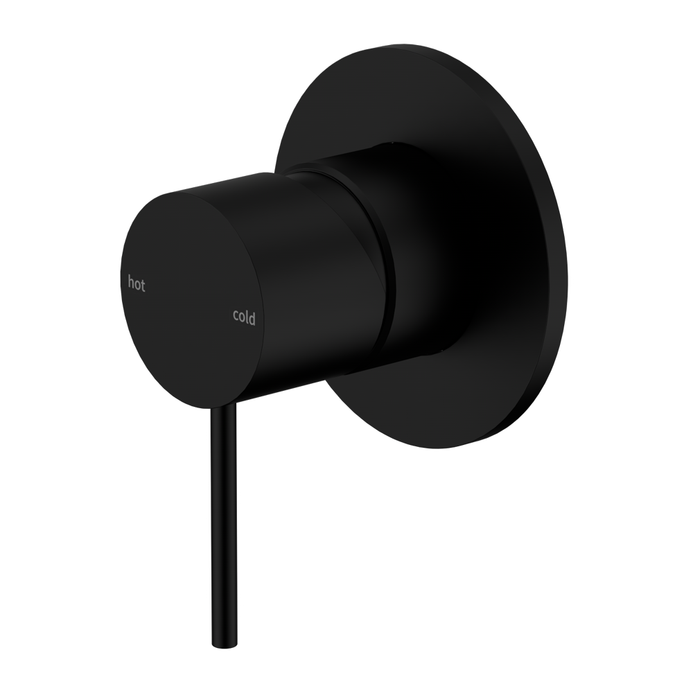 NERO MECCA SHOWER MIXER 80MM PLATE MATTE BLACK