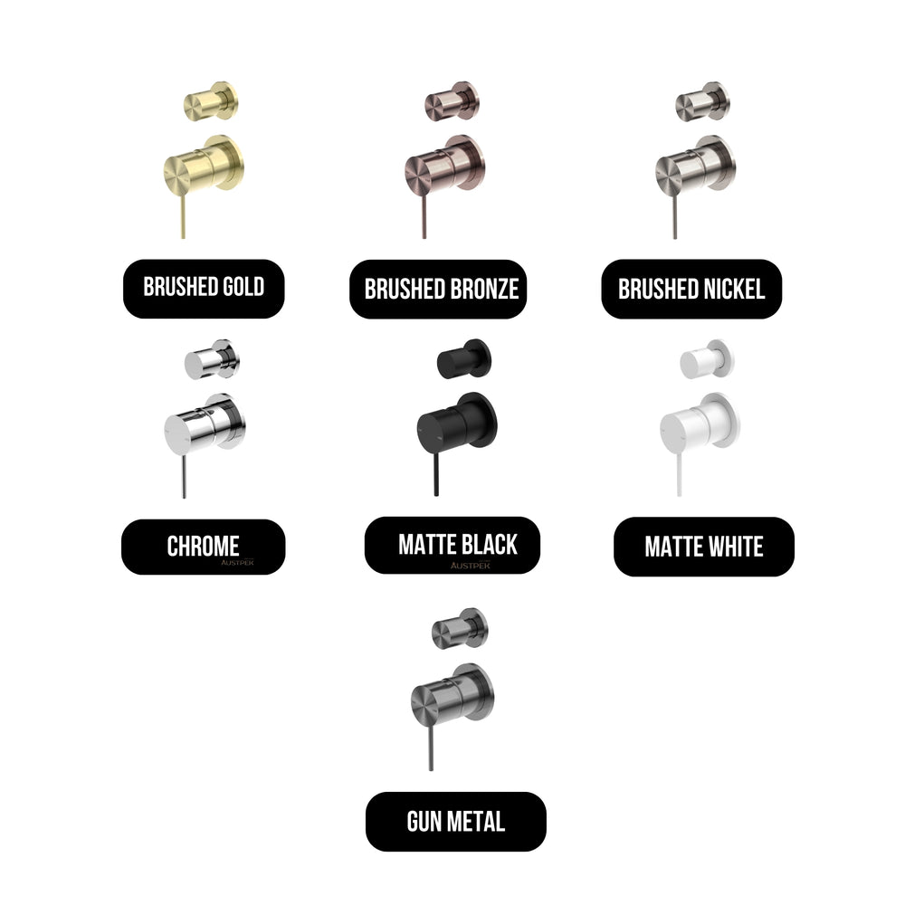 NERO MECCA SHOWER MIXER WITH DIVERTER SEPARATE BACK PLATE BRUSHED BRONZE