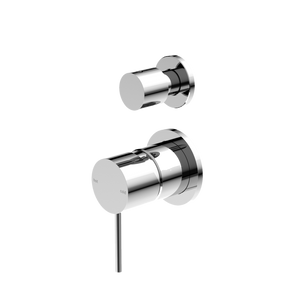 NERO MECCA SHOWER MIXER WITH DIVERTER SEPARATE BACK PLATE CHROME