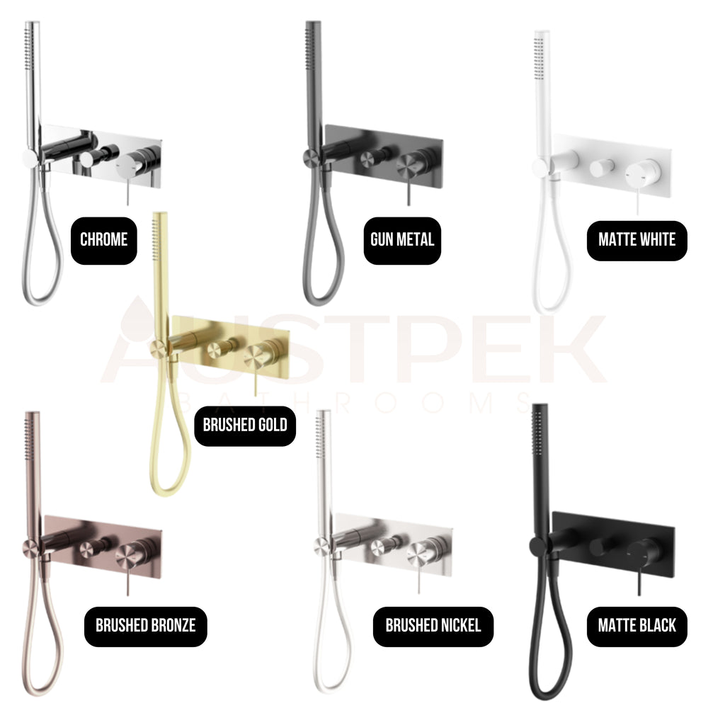 NERO MECCA SHOWER MIXER DIVERTER SYSTEM GUN METAL