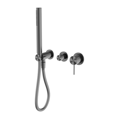 NERO MECCA SHOWER MIXER DIVERTER SYSTEM SEPARATE BACK PLATE GUN METAL