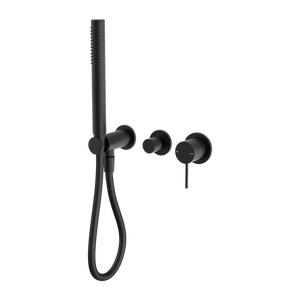 NERO MECCA SHOWER MIXER DIVERTER SYSTEM SEPARATE BACK PLATE MATTE BLACK